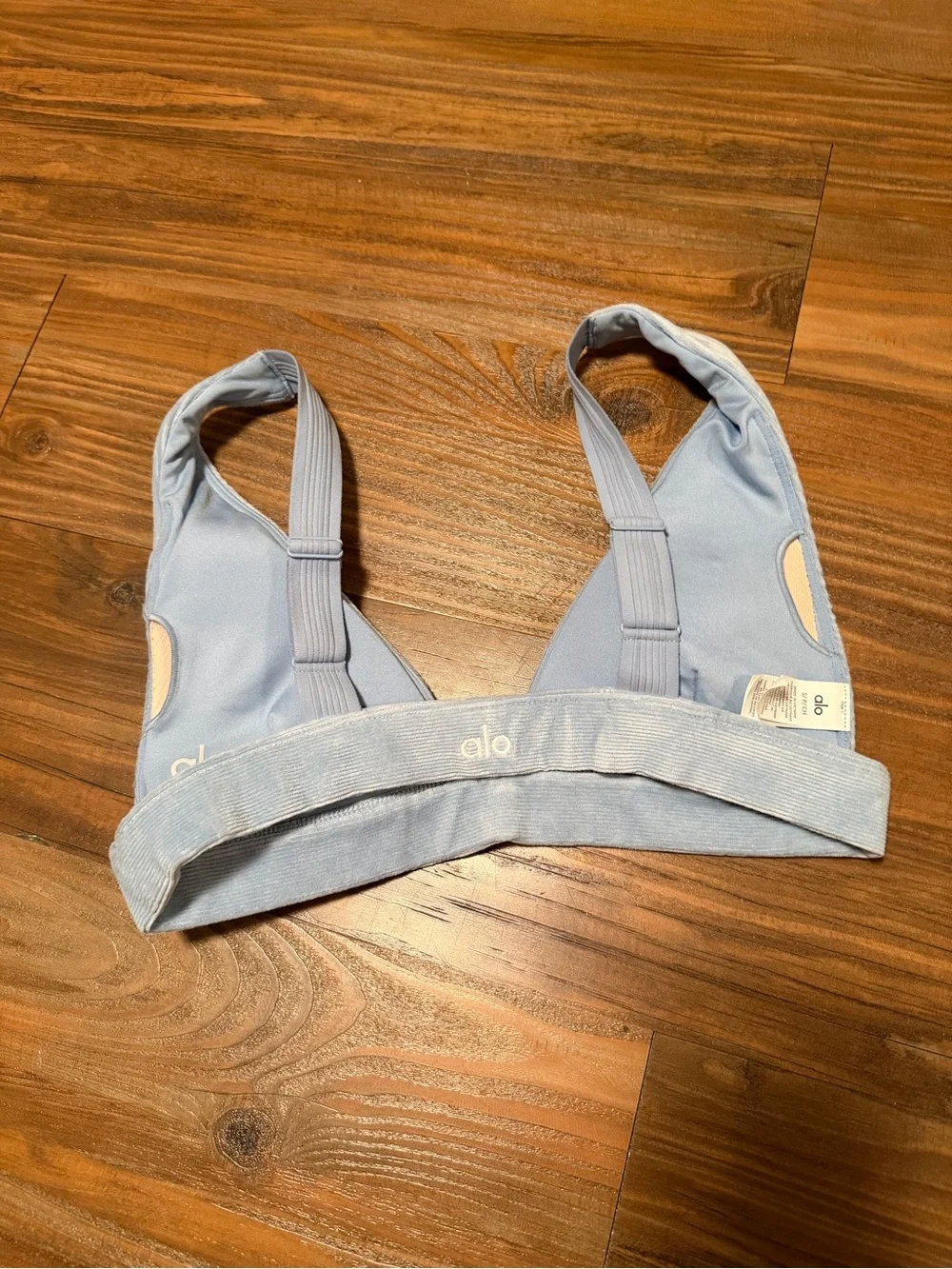 Micro Corduroy Dreamer Bra - Celestial Blue | ALO